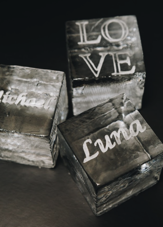 Engraved Wedding Ice Cubes
