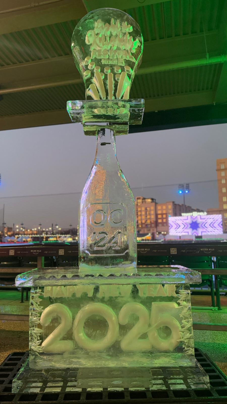 Charlotte New Years Eve Ice Sculpture