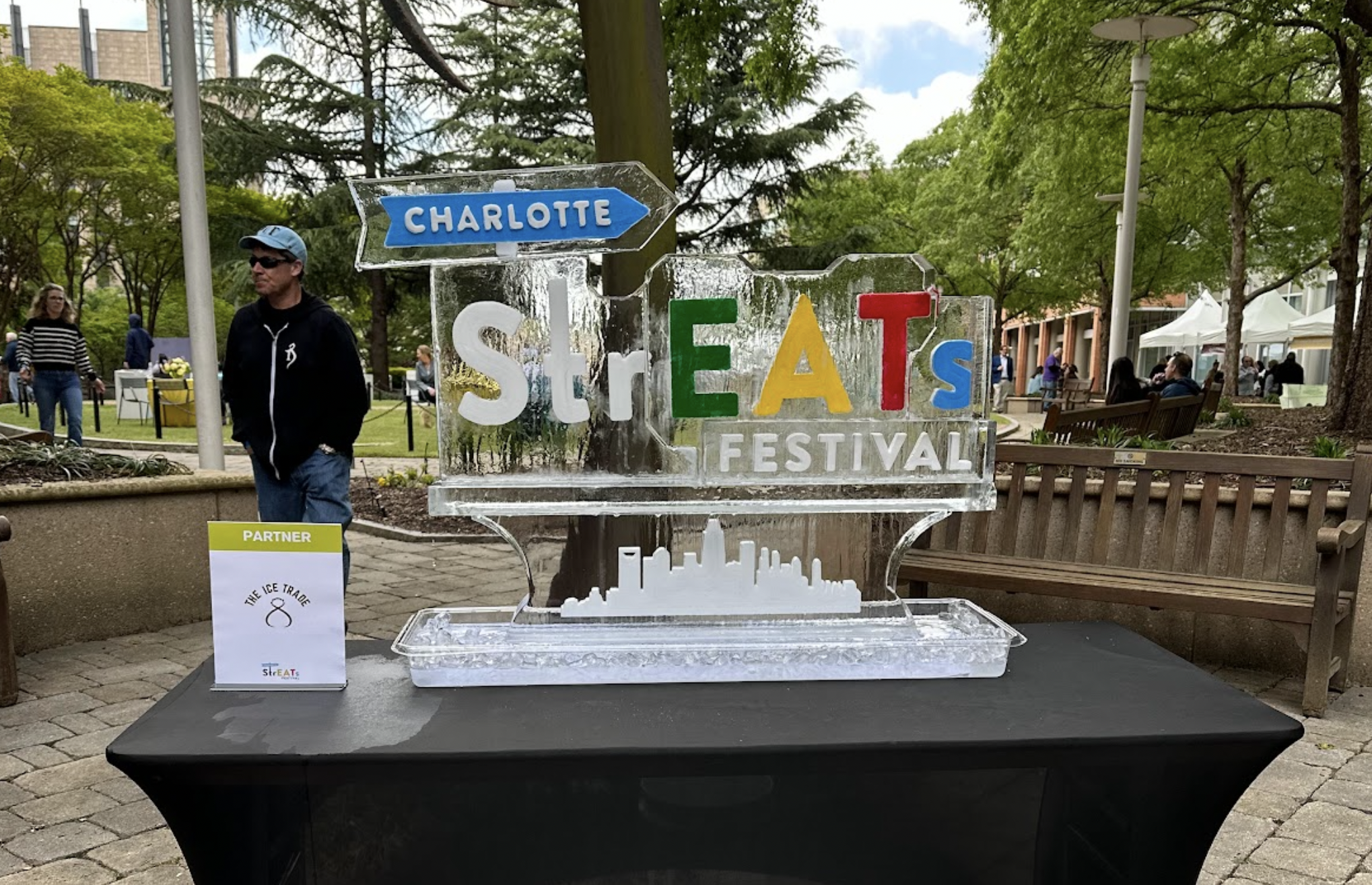 Company Logo Ice Sculpture North Carolina