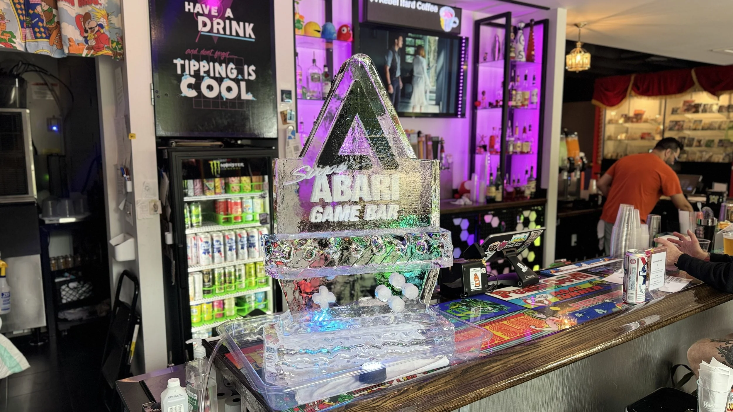 Company Logo Ice Sculpture