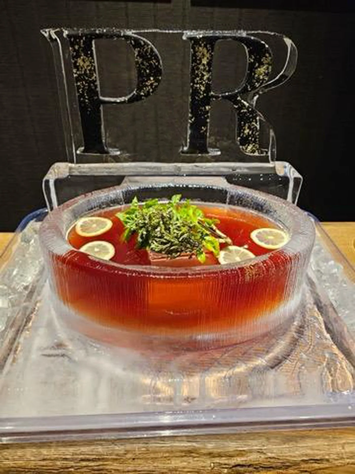 Punch Bowl Ice Sculpture