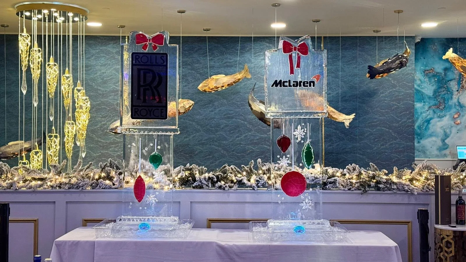Rolls Royce McLaren Ice Sculpture
