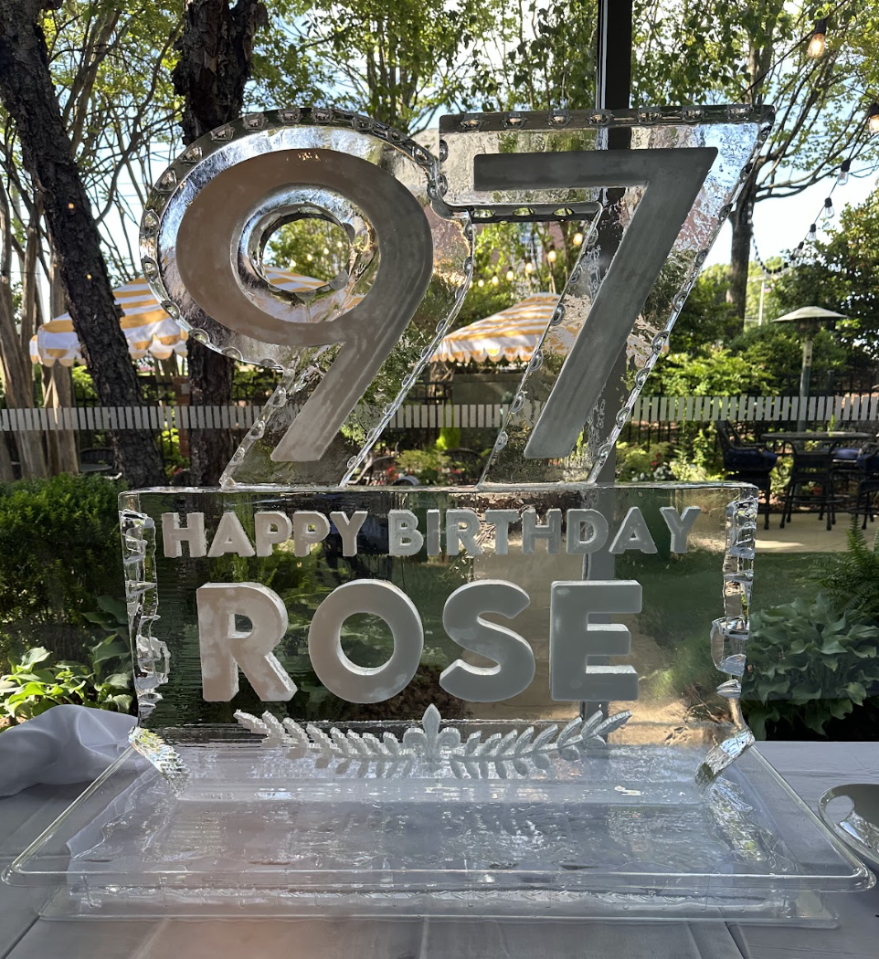 Birthday Ice Sculpture