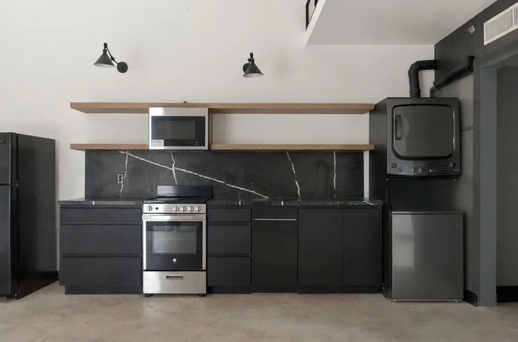 Laguna Beach loft photography: loft kitchen