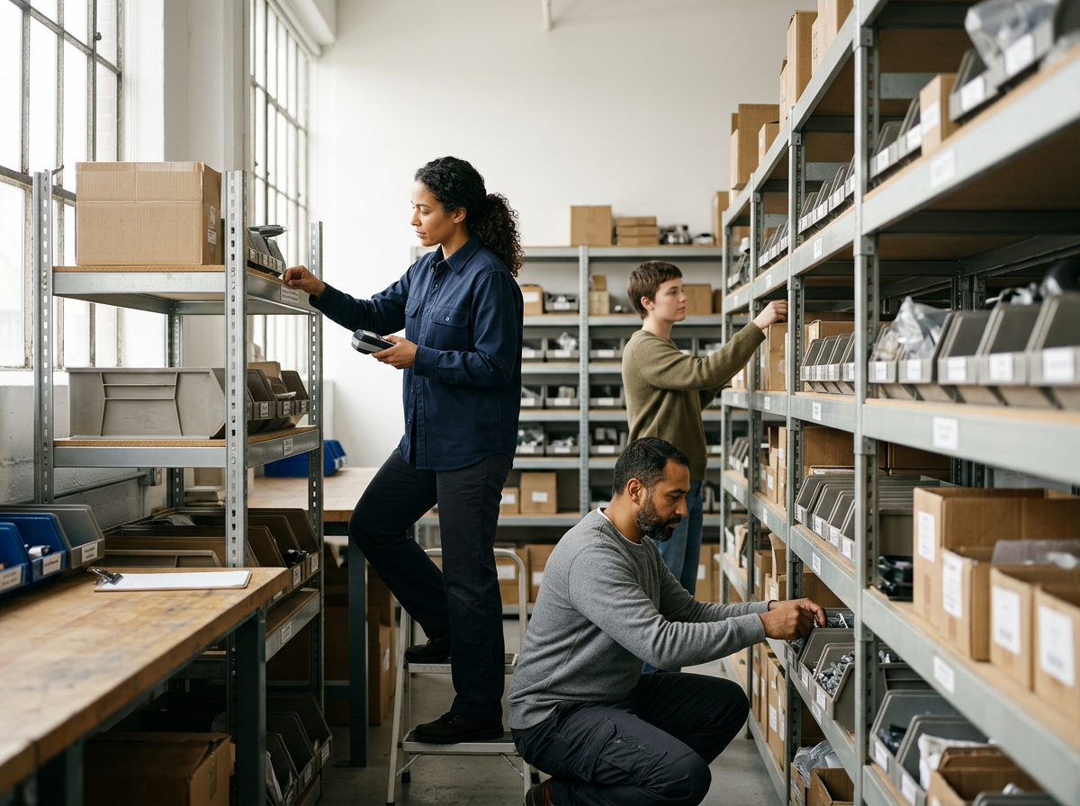 On-site Parts Room Reorganization By Us