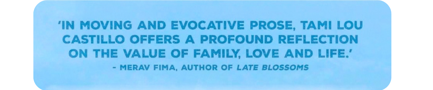 Blue text. A book review by Merav Fima