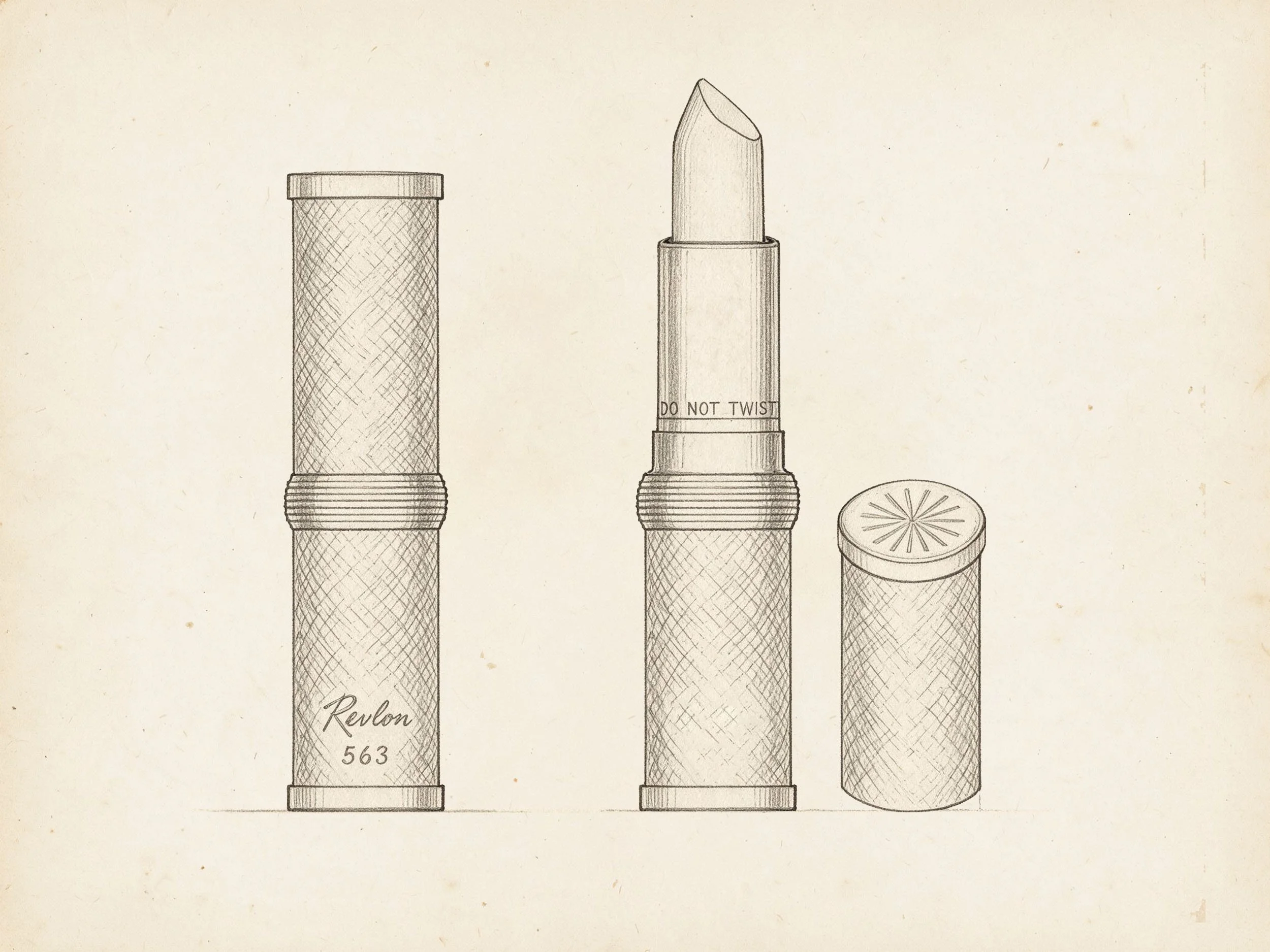 Revlon lipstick case no. 563, c.1955