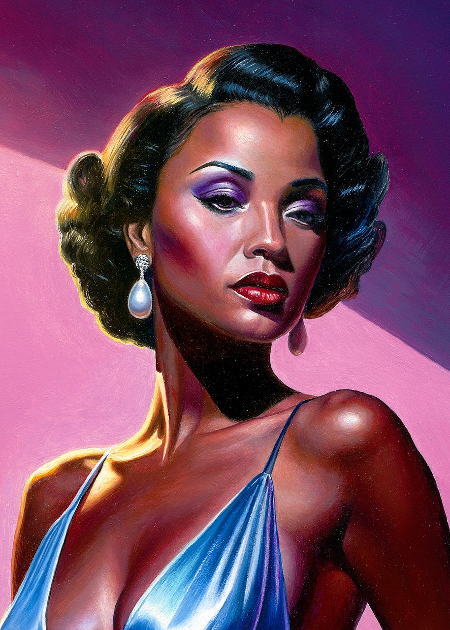 Renaissance Woman (detail) · oil on panel · 30 cm x 30 cm · 2026