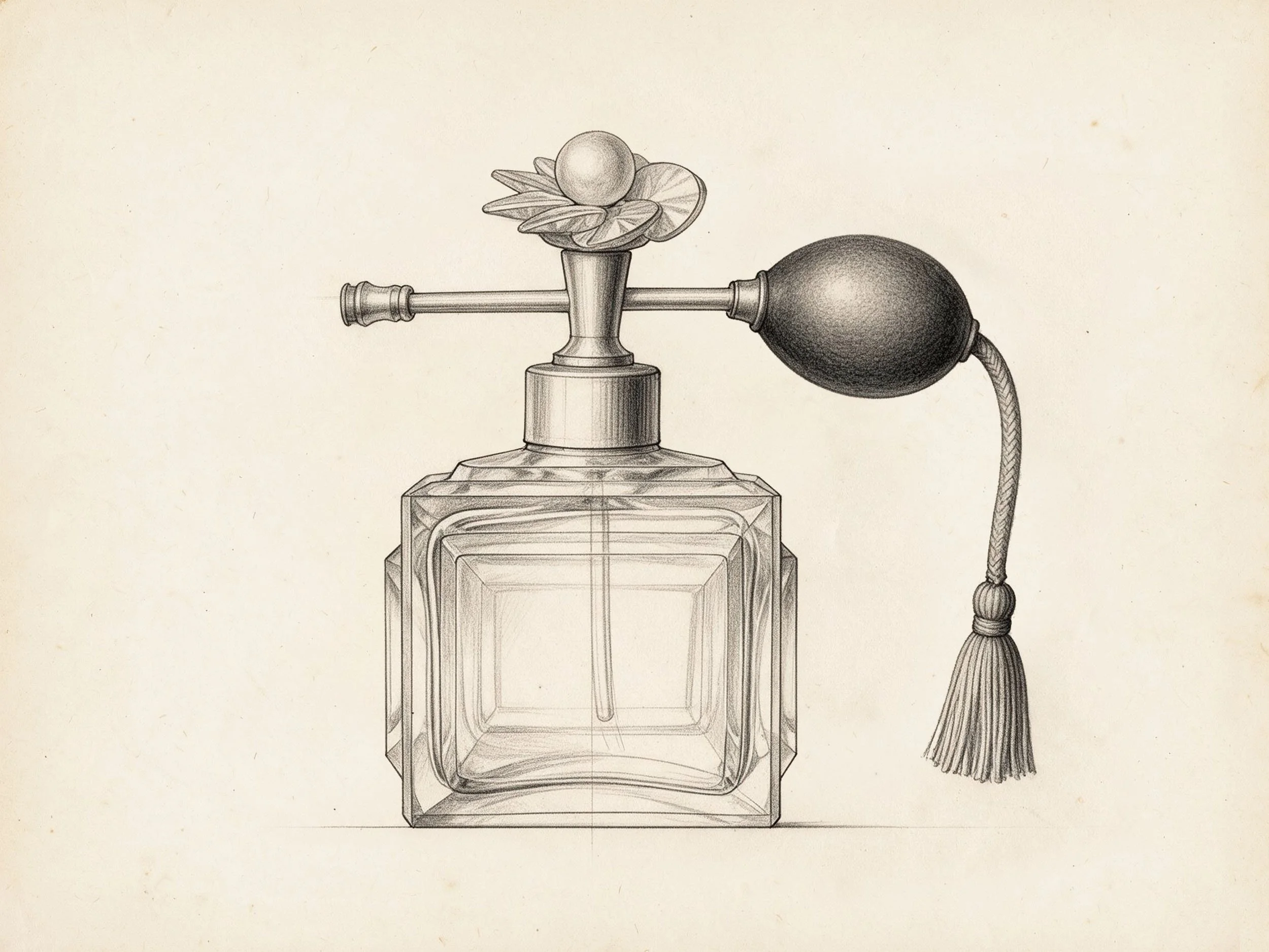 Cut-glass atomiser, c.1930