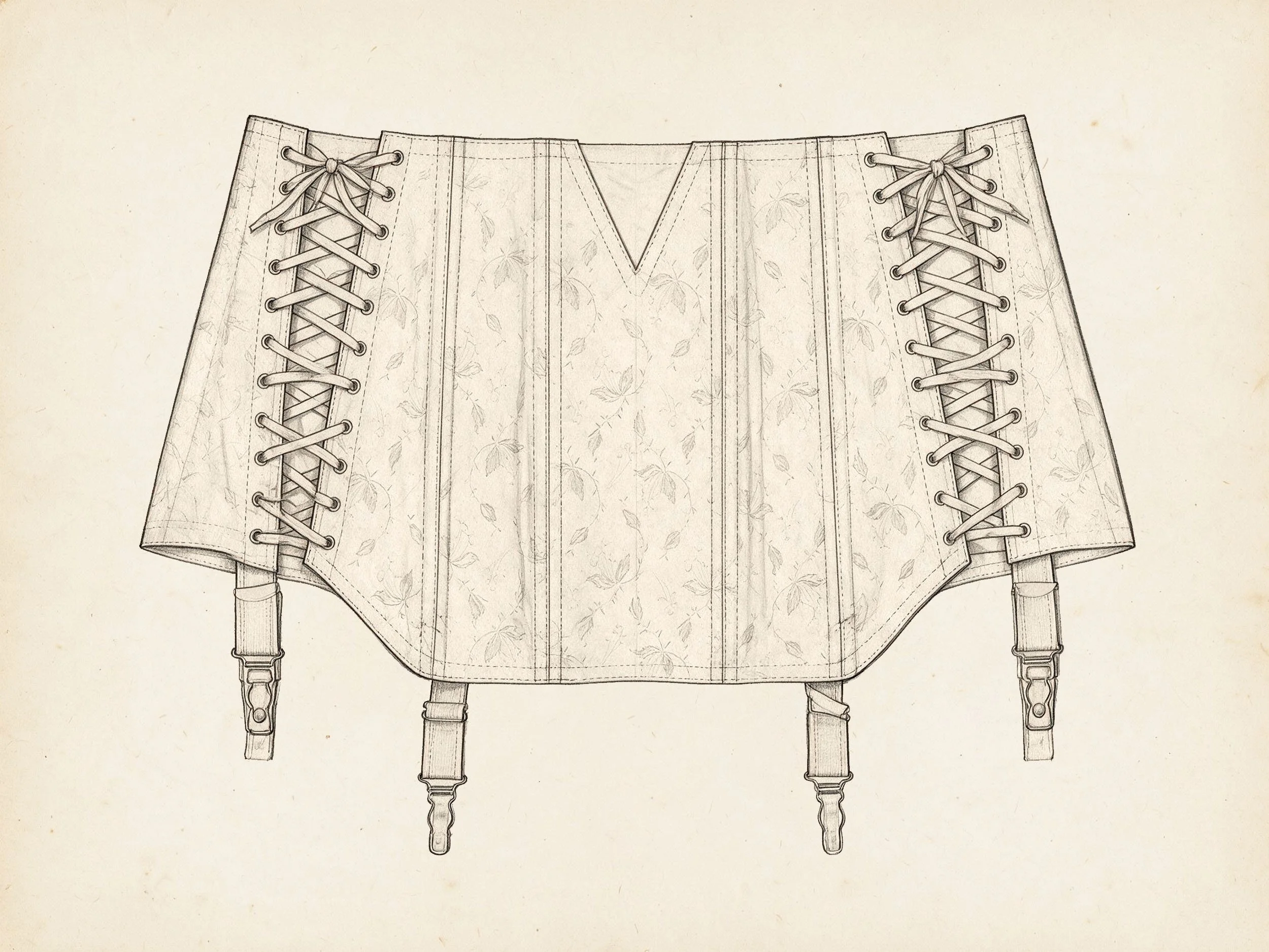 Berlei laced girdle, Australia, c.1955