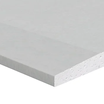 Close-up of a white foam board or insulation material.