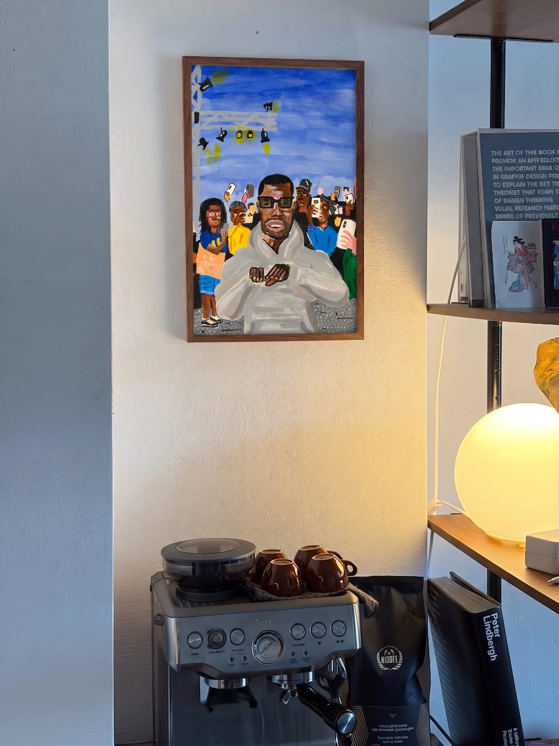 Kanye West Original Painting – Still in the Crowd