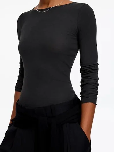 SHEER RIB LONG-SLEEVE TOP Market