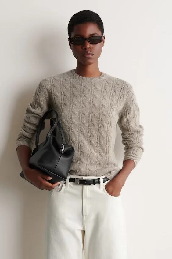 Cable Knit Cos Cashmere