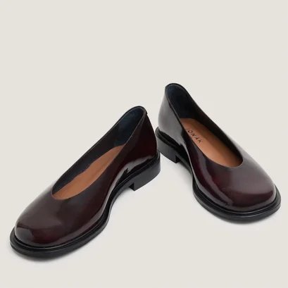 Jonak patent leather ballet flats