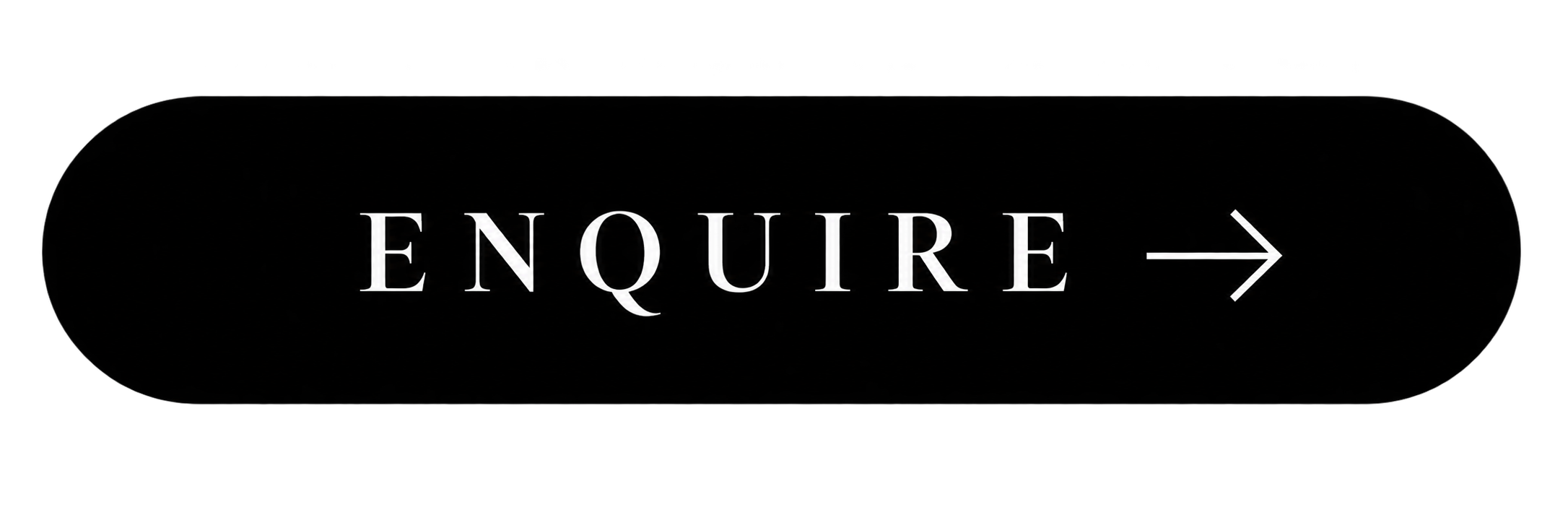 Black oval sign with white text saying 'ENQUIRE' and a white arrow pointing to the right.