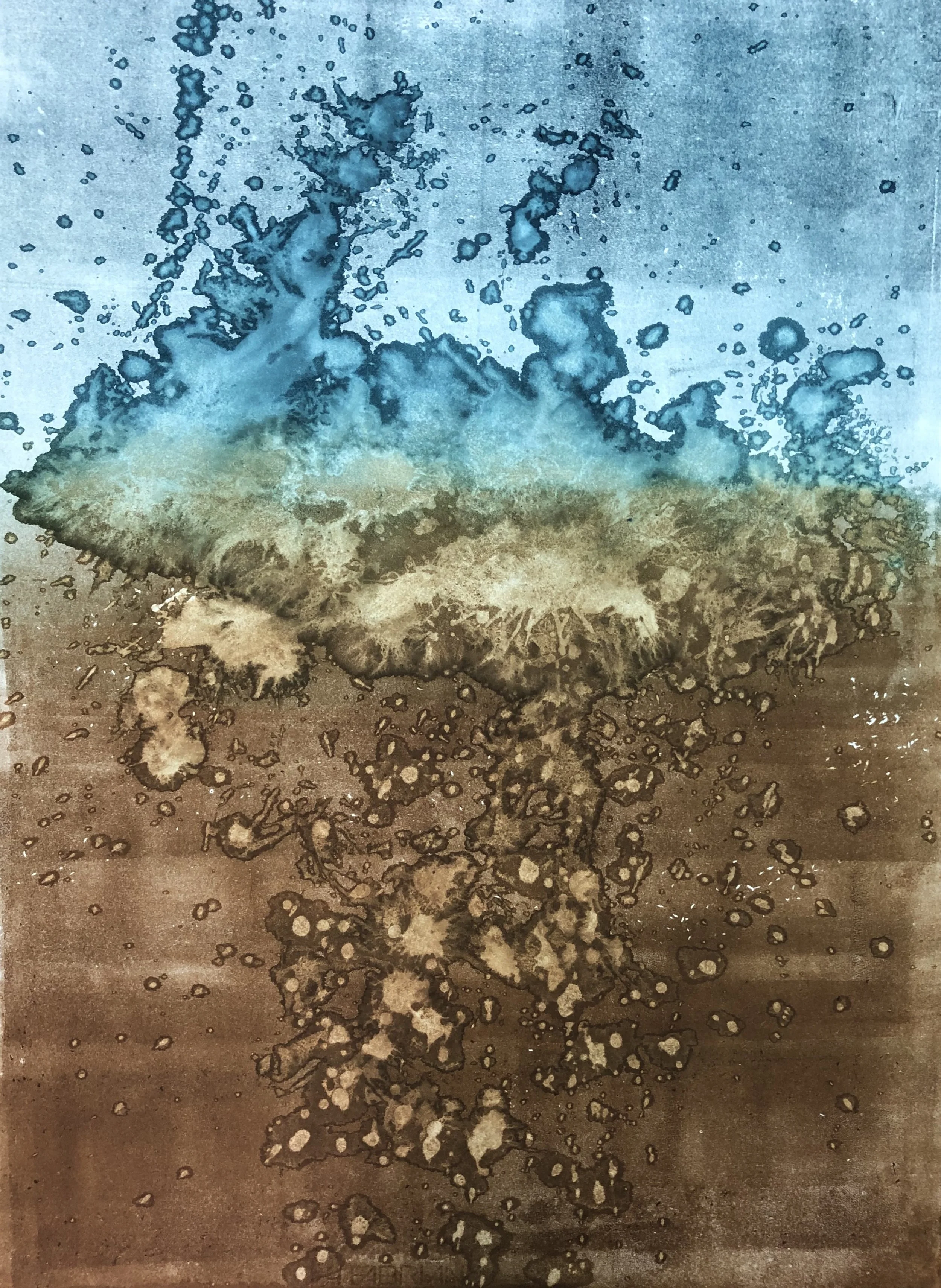 Aqua | Büttenpapier | 50 x 70 cm