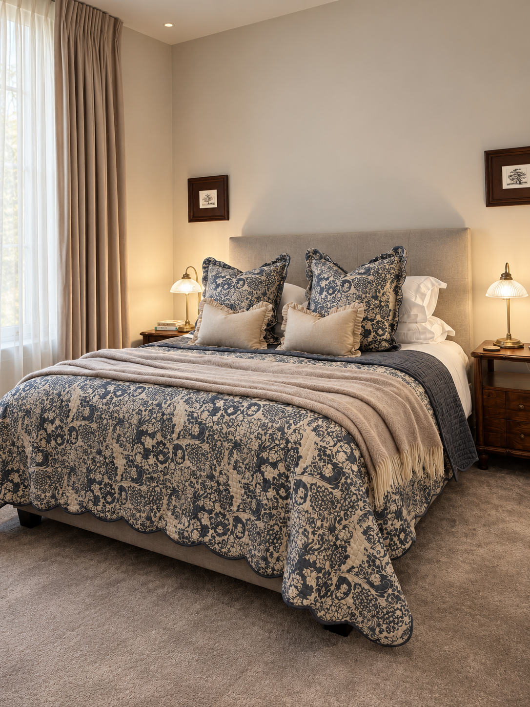 Edwardian inspired bedroom in west london