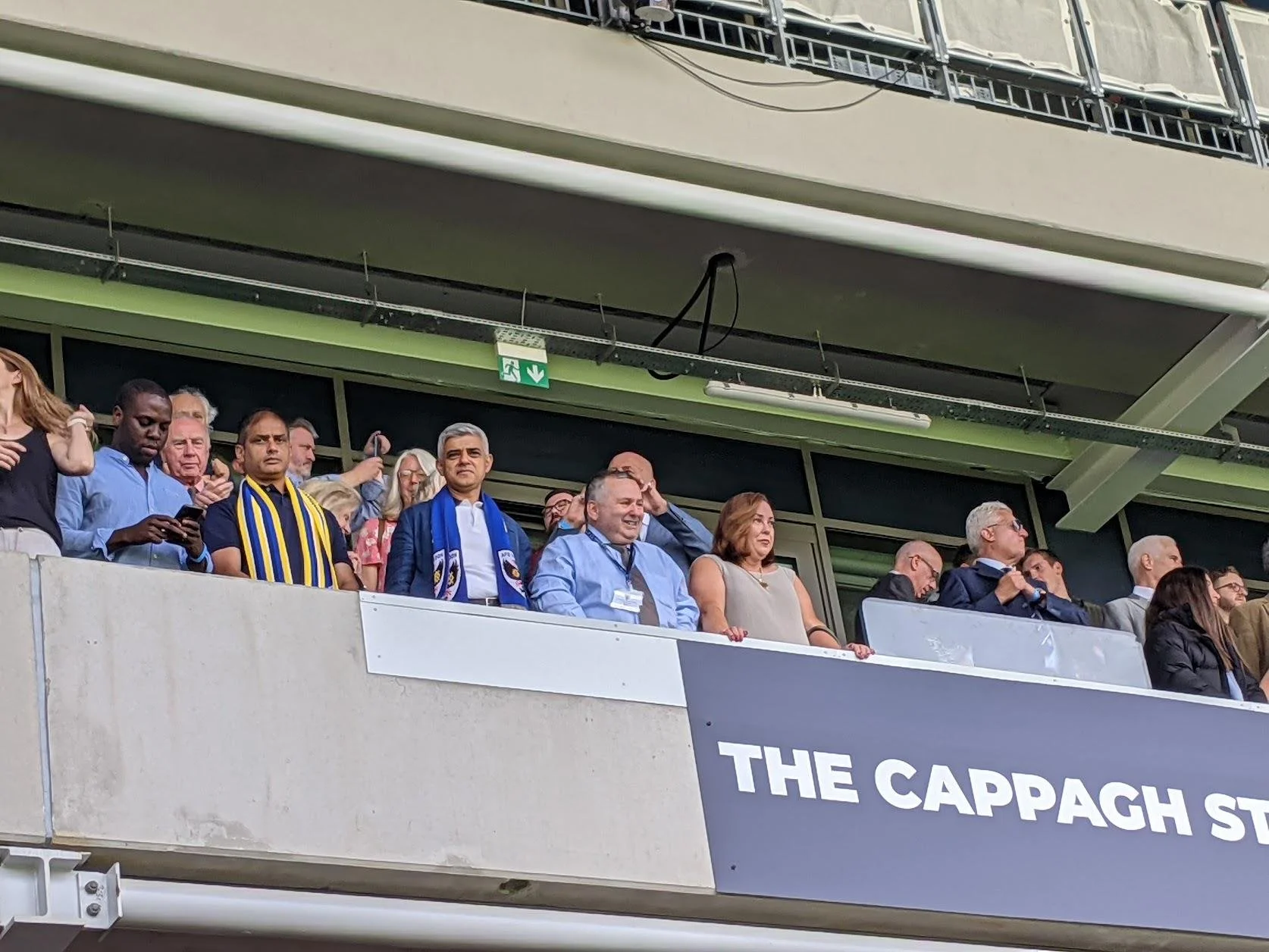 Ivor with London Mayor Sadiq Khan who gave the green light for Wimbledon’s new Plough Lane stadium to be built