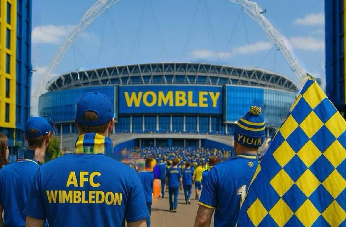 Wembley was awash with yellow and blue as 32,000 Dons fans saw Wimbledon beat Walsall to win the 2024 League Two play-off final:
