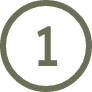 Number 1 inside a dark circle.