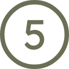 Number five inside a circle