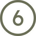 Number six in a circle
