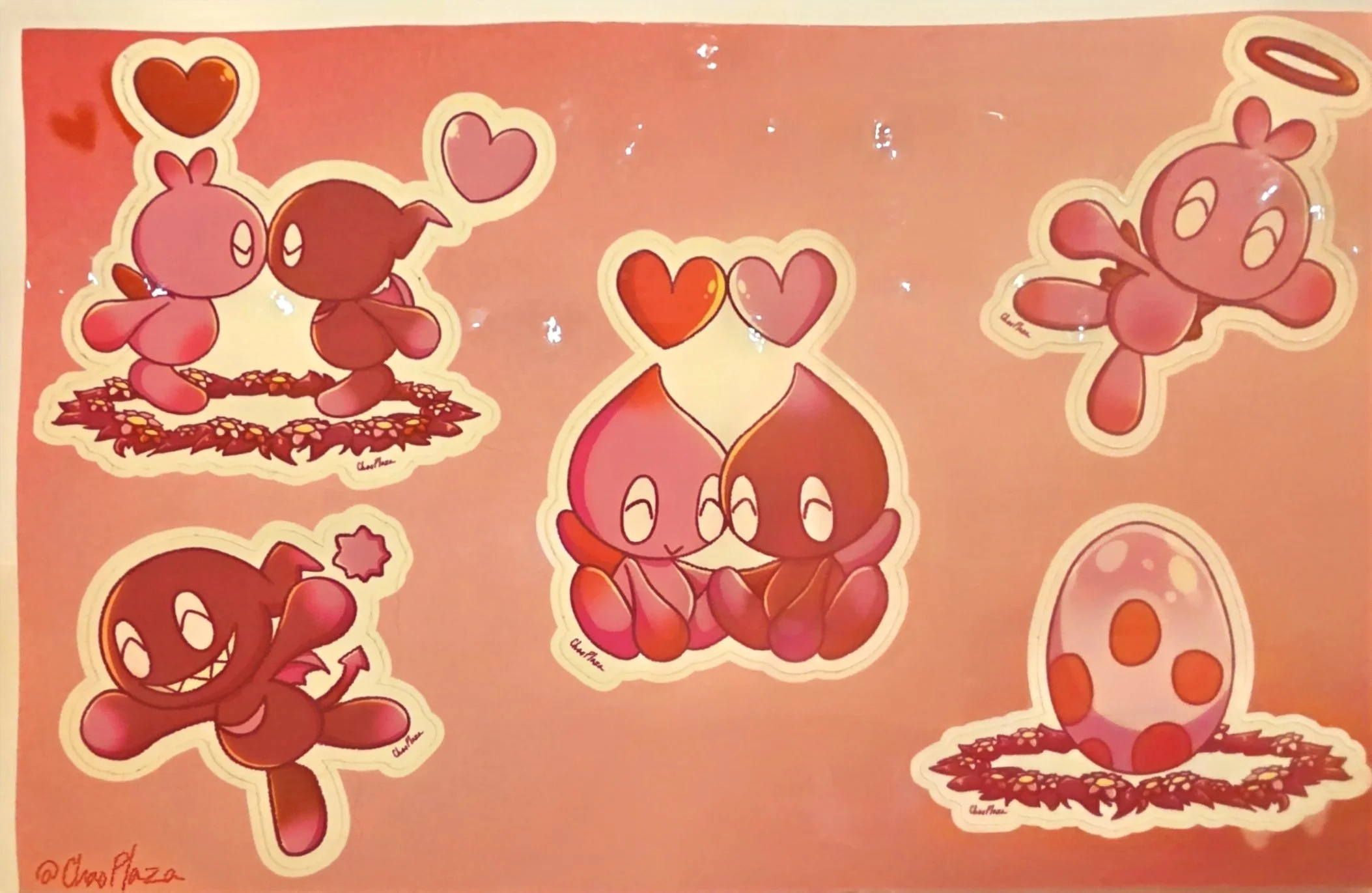Valentines Day Chao Stickers