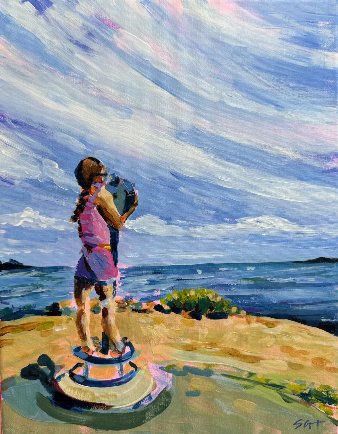 "Lookout" 9" x 12" Private Collection