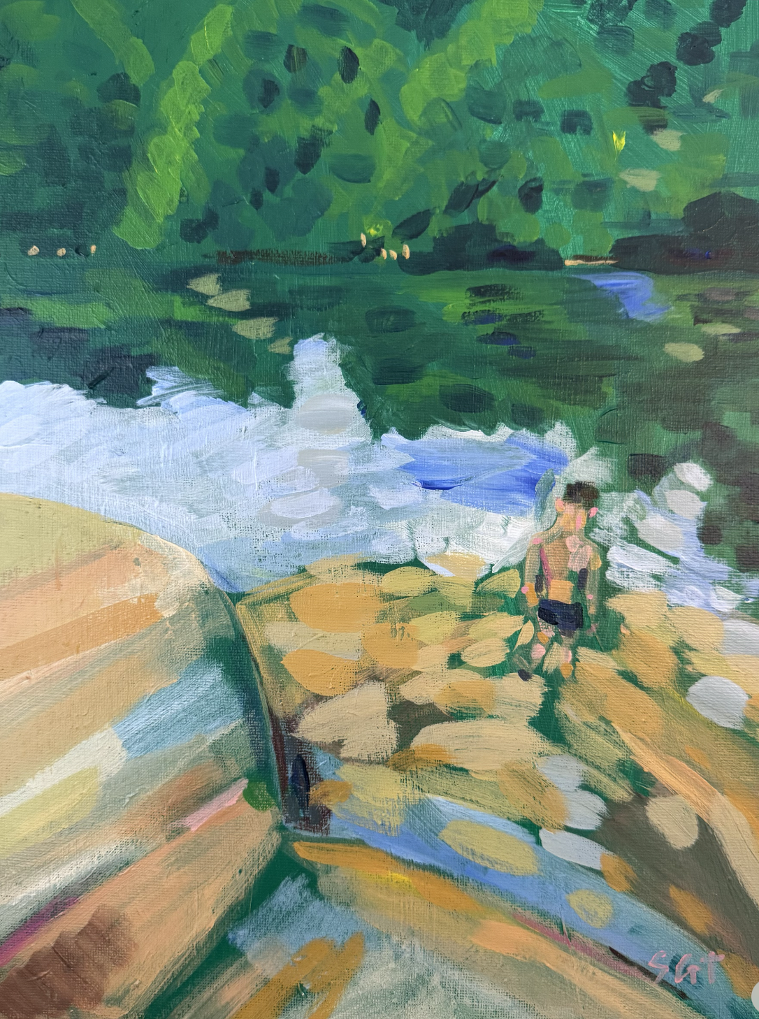 "Rockport Quarry" 11" x 14" $250