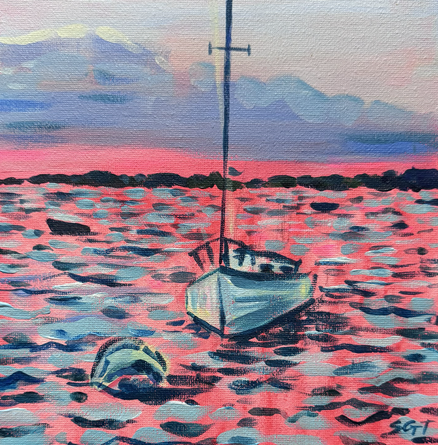 "Dusk" 8" x 8" $125