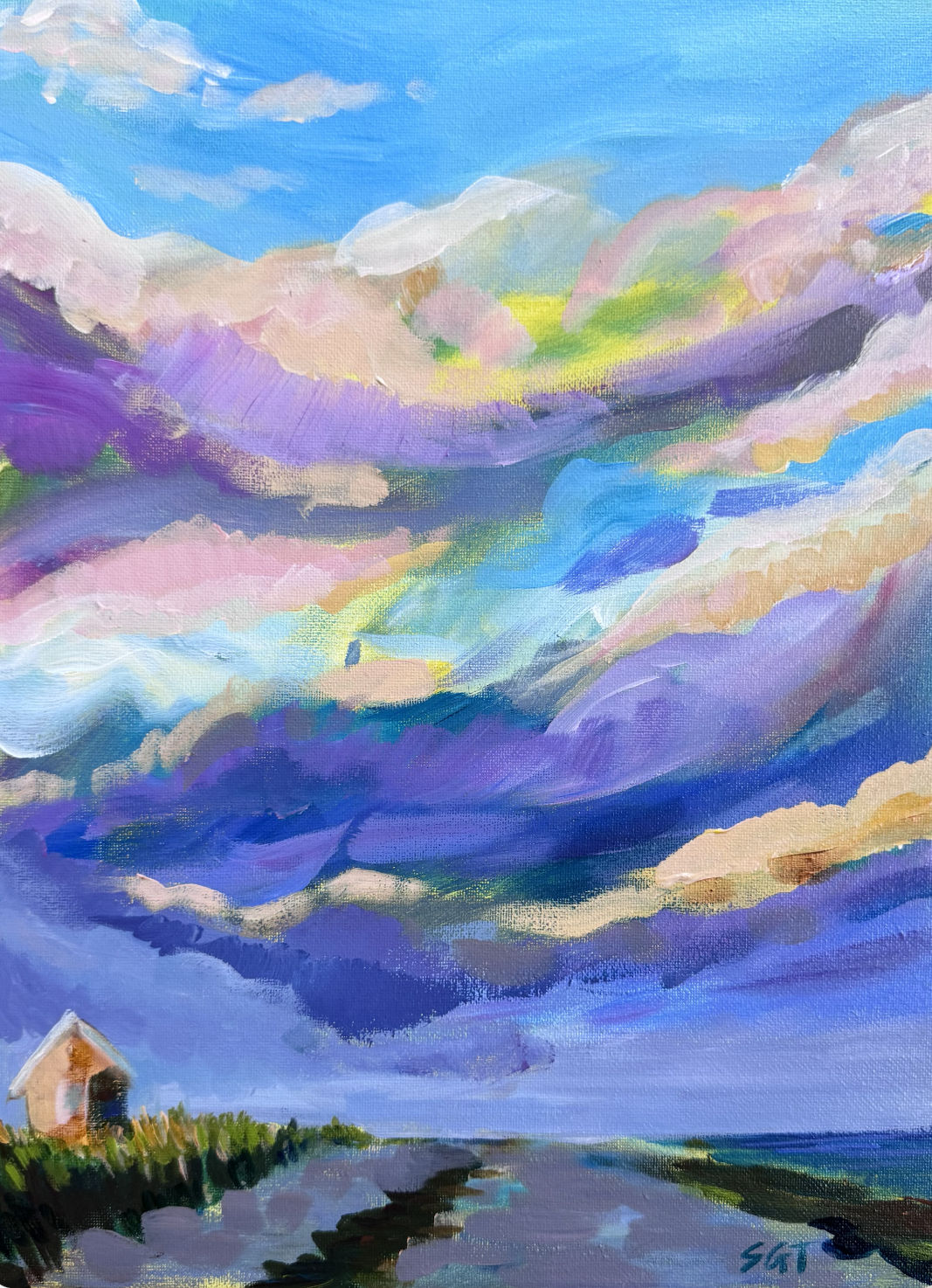 "Wild Sky" 11" x 14" $250