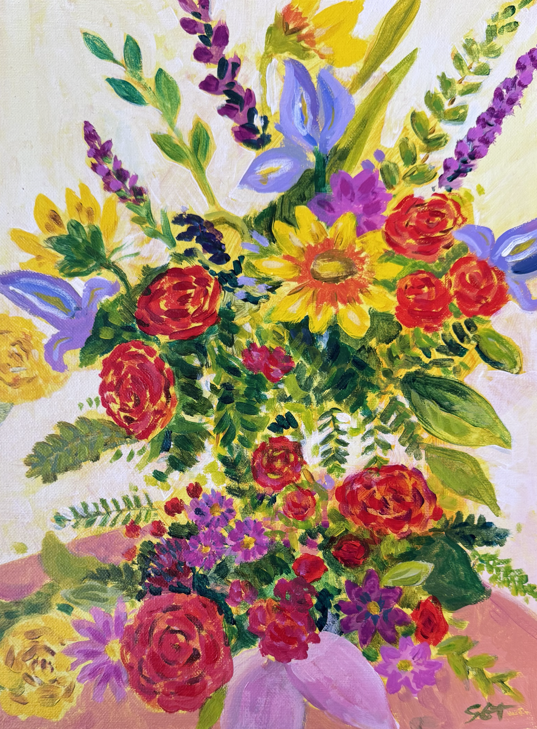 "Wild Bouquet" 11" x 14" $250