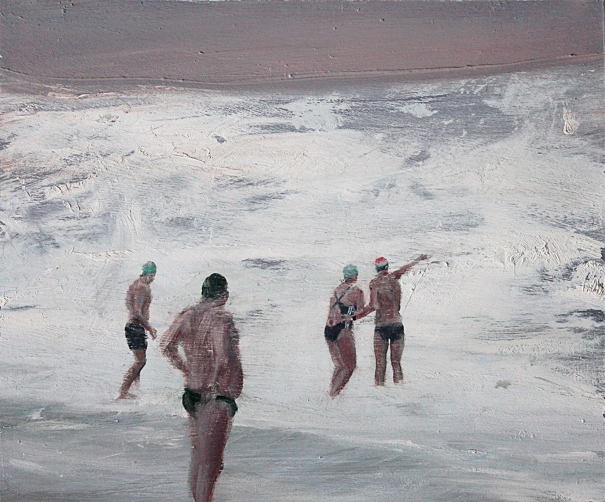 Swim Club_2012_36x43cm_Oil.jpg
