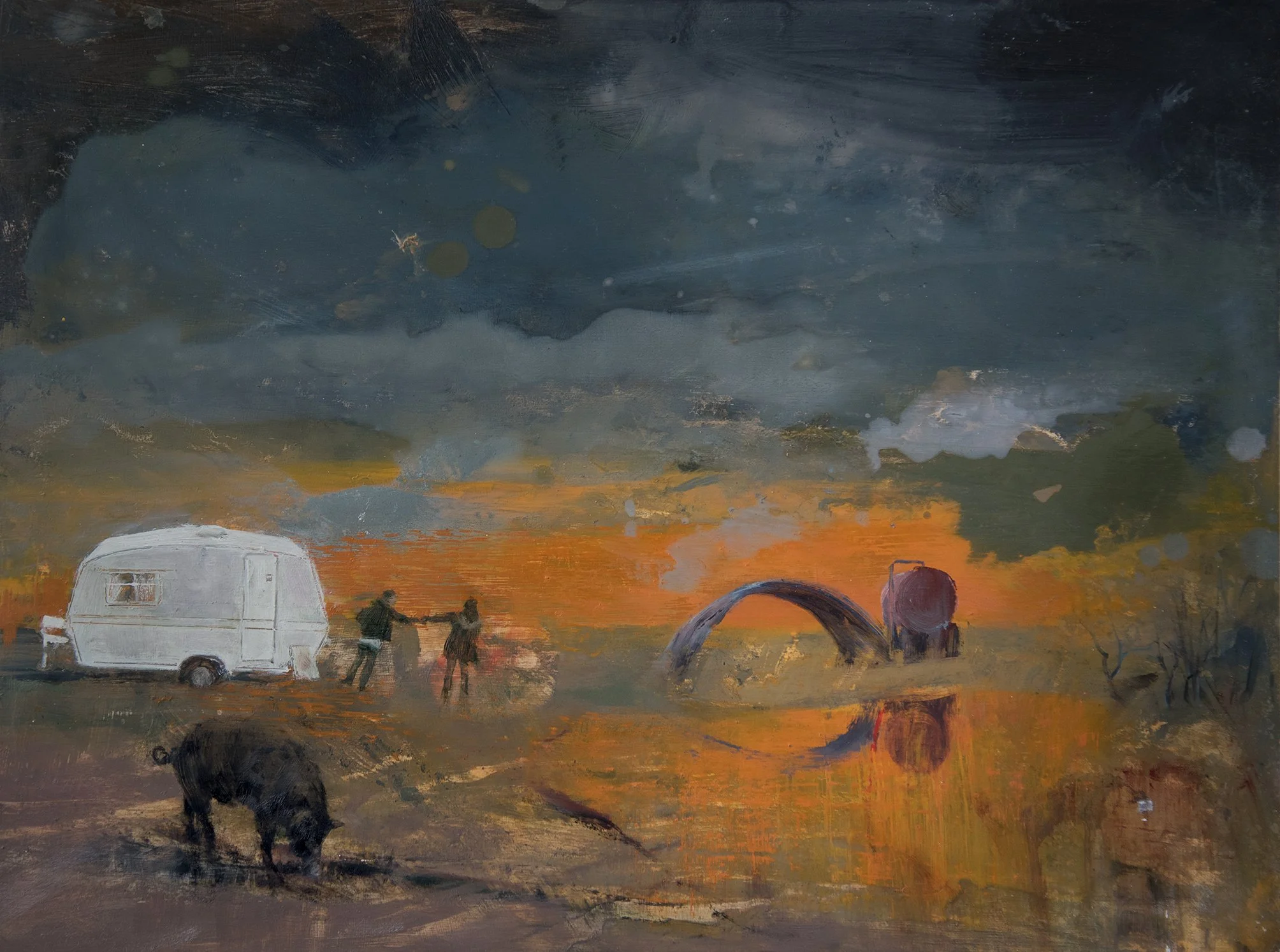 Too Much Intelligence 95x120cm, oil on board, 2015