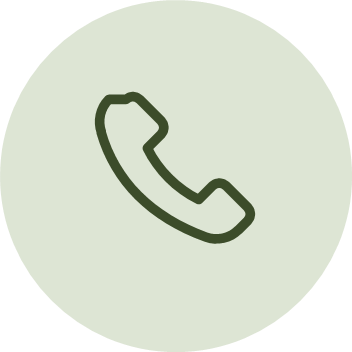 Green phone icon on a light green background.