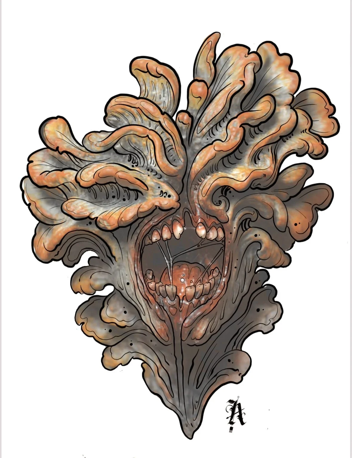 Available The Last of Us Clicker tattoo design by Miami tattoo artist Adrian Aguirre
