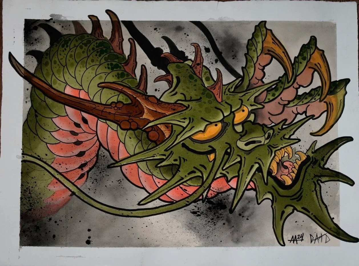 Green Dragon — Original Painting
