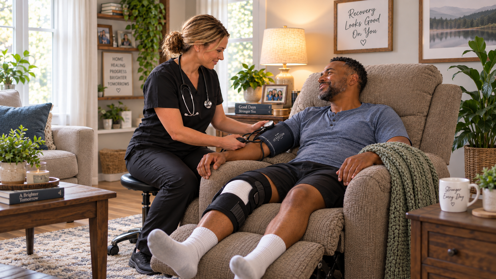 Do You Need a Private Nurse After Knee or Hip Replacement in Michigan?