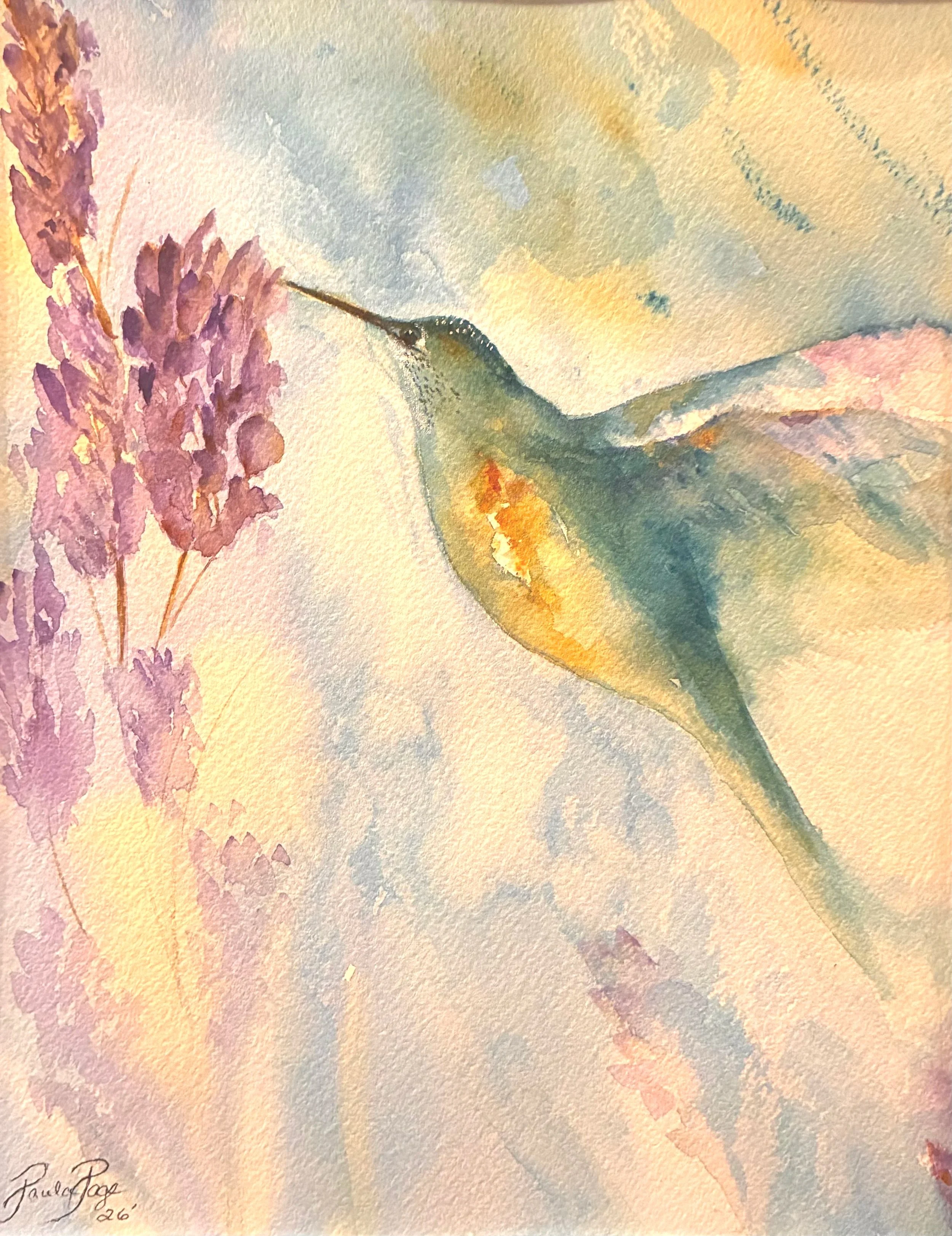 Hummingbird Among the Blooms