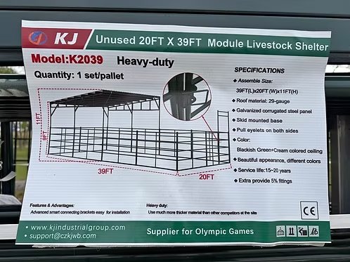 Livestock corral/pen with shelter - $1,950