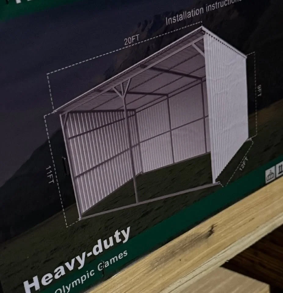 12x20 Livestock Shelter/Storage Shelter