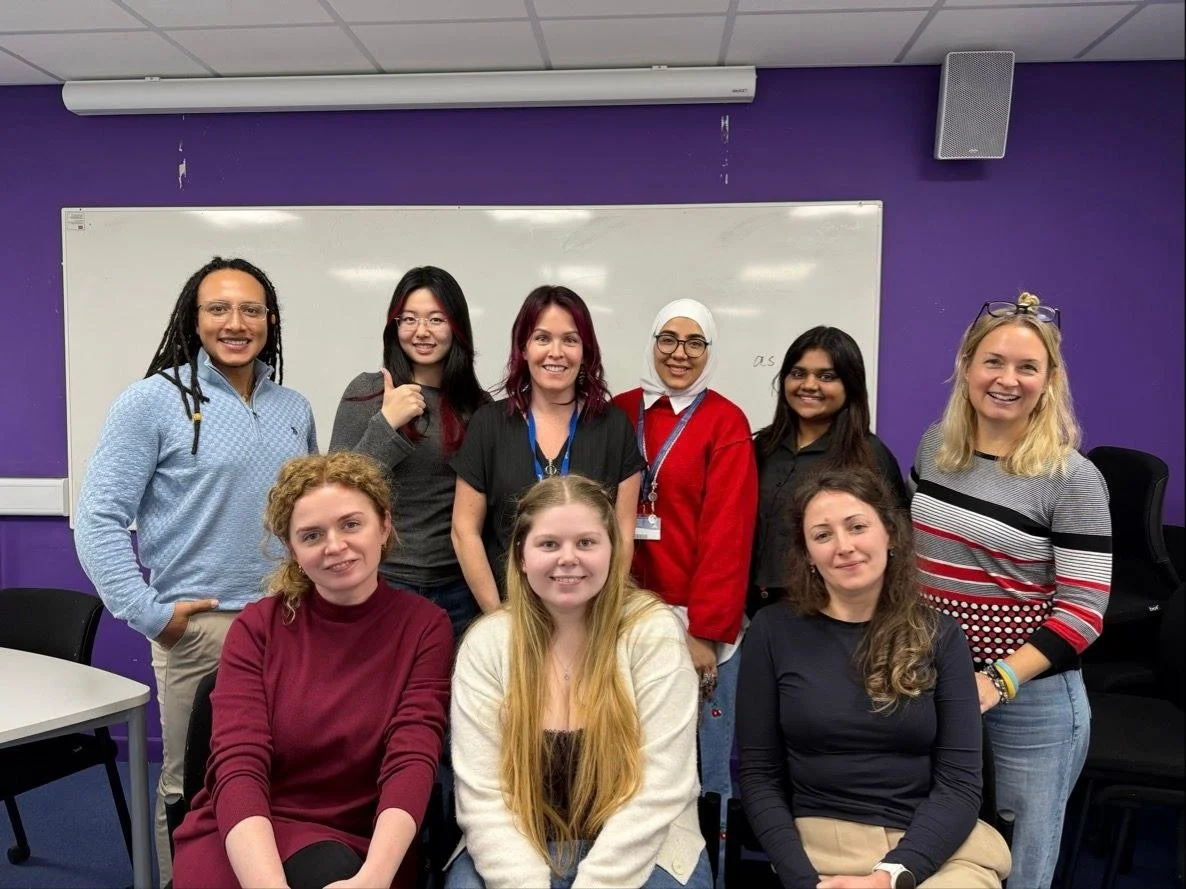 Group of trainee teachers in a training room