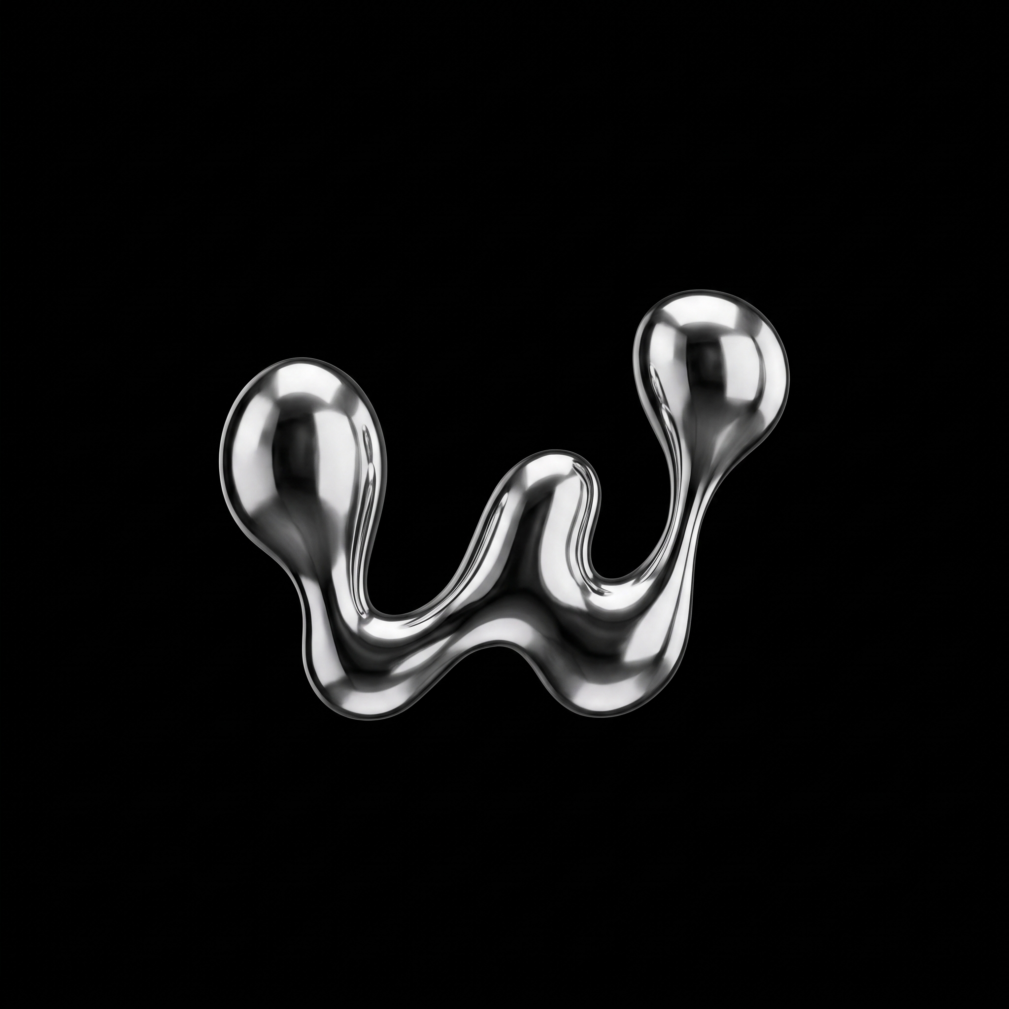 Close-up of shiny, metallic spoons with reflective surfaces against a black background.