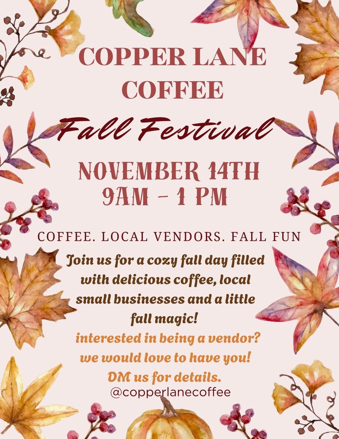 Fall Festival-Copper Lane Coffee