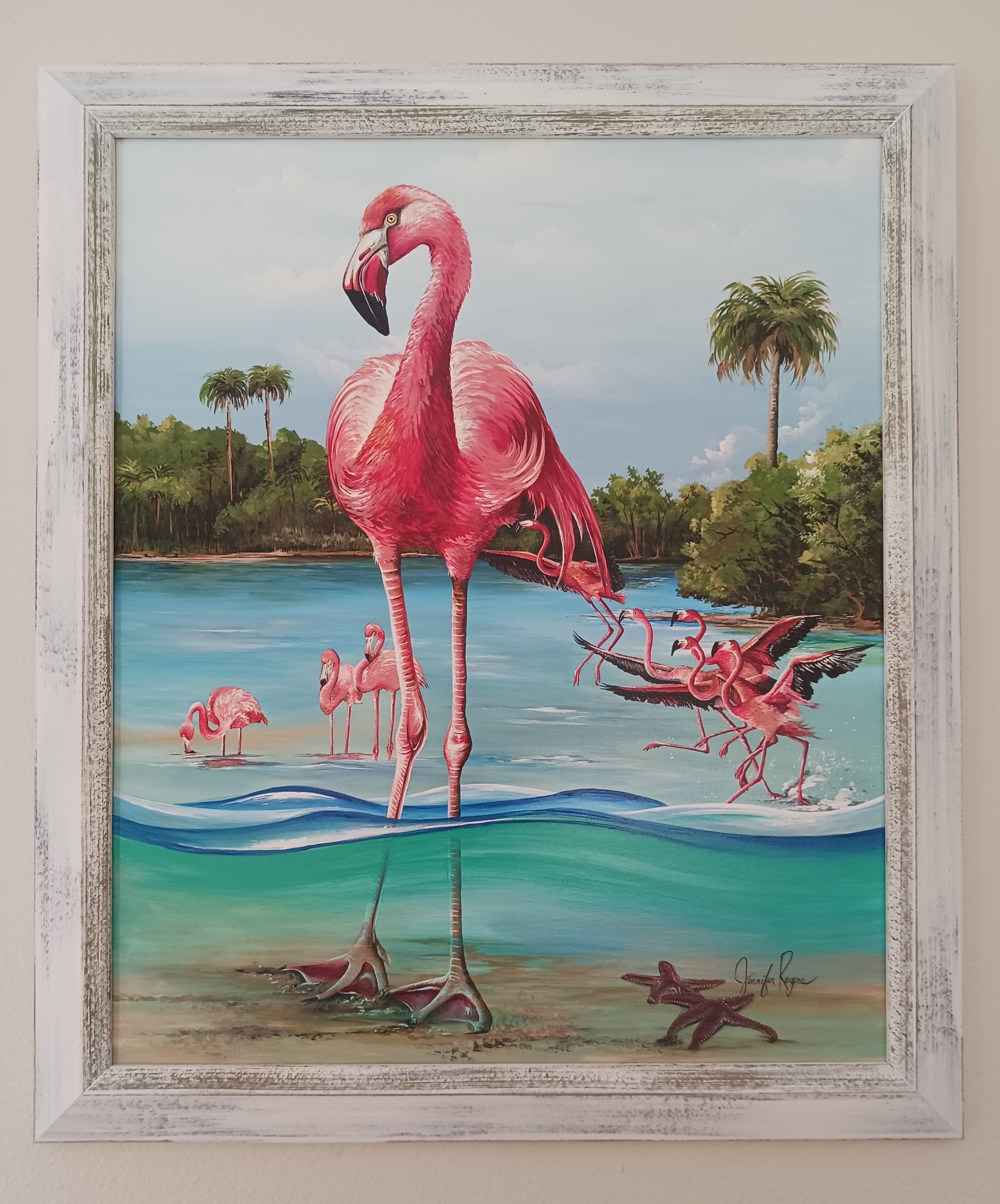 93 florida Flamingos 20x24 framed.jpg
