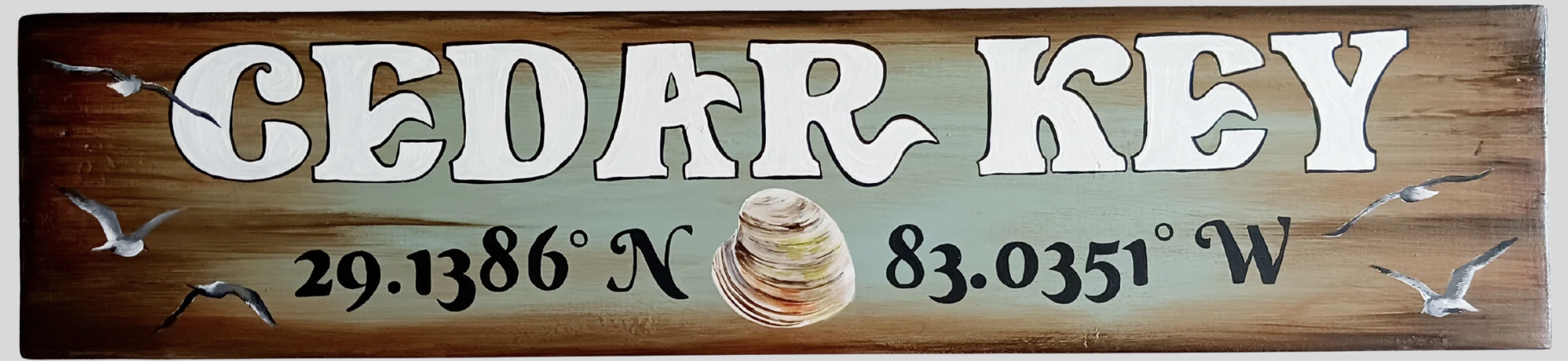 Cedar Key Coastal Charm Signboard