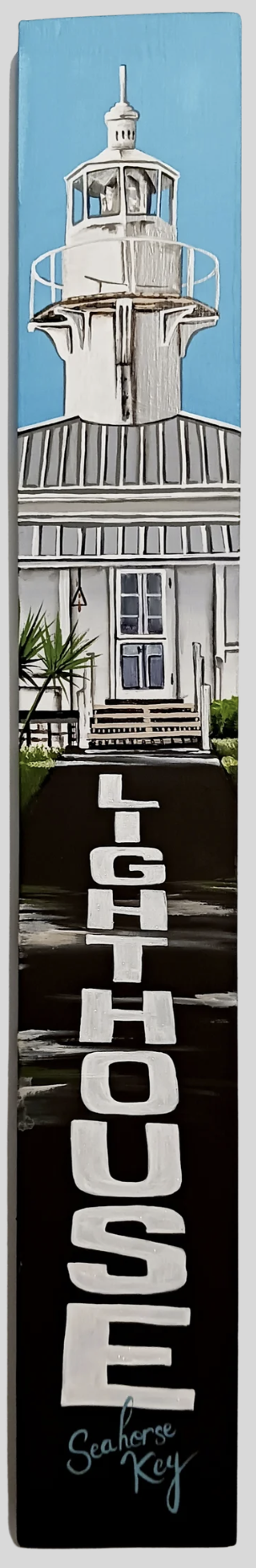 Handcrafted Cedar Lighthouse Signboard