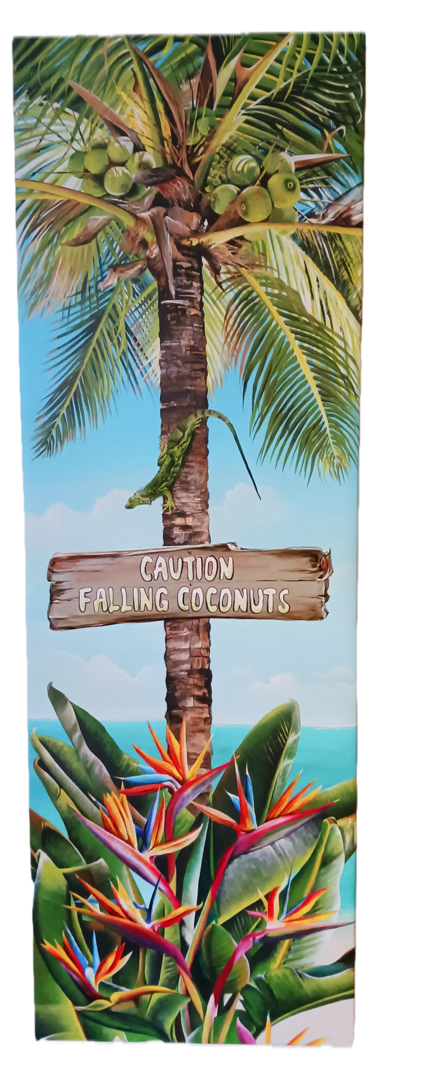 Palm Tree and Bird of Paradise