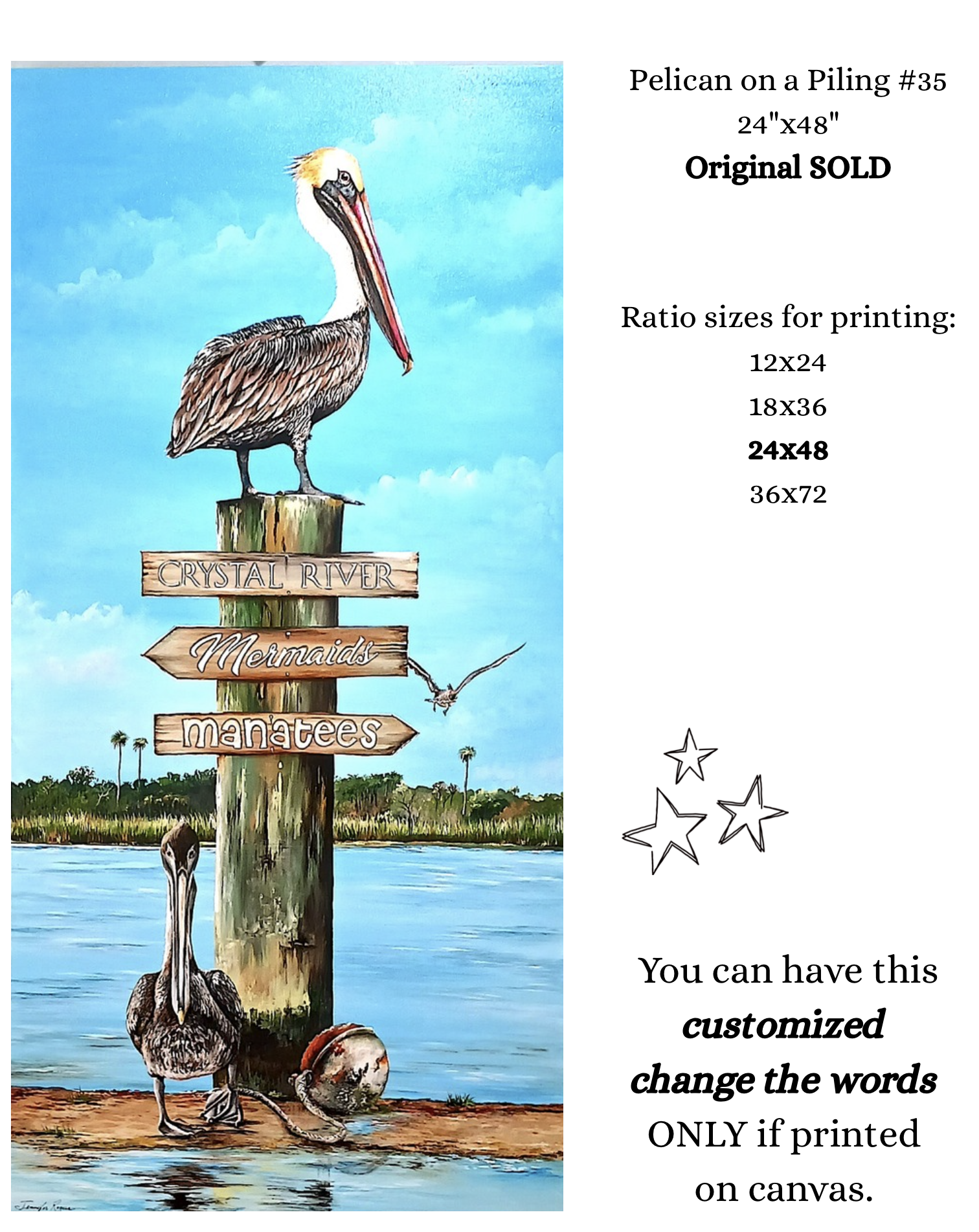 Pelican on a Piling: LOW TIDE